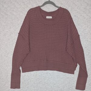 Faded Burgundy Cotton Blend Bohemian Vibe Size L